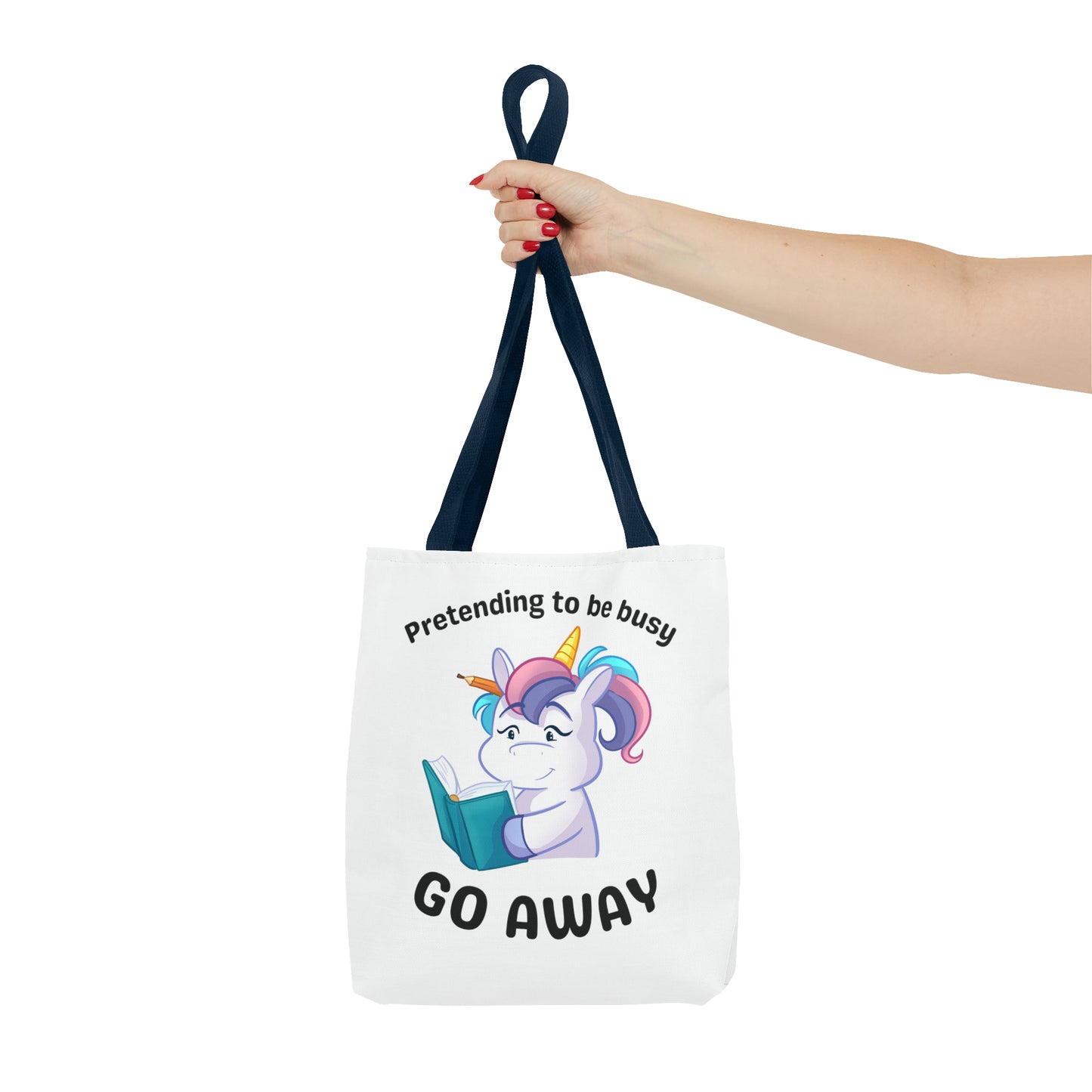 Pretending to be busy, GO AWAY